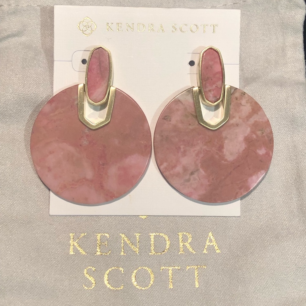Kendra Scott Didi Earrings - Pink Rhodonite